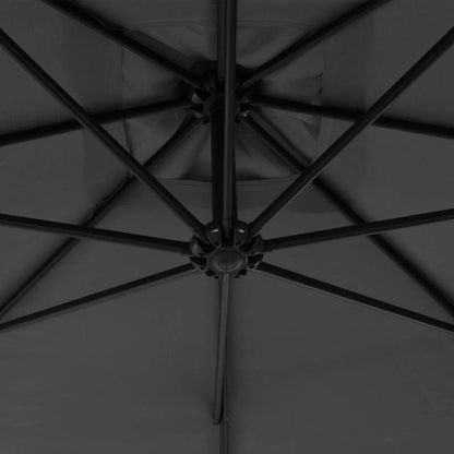 Zwevende Parasol – Hangende Parasol – Tuin Parasol – Balkon Parasol – 300 Cm Diameter – Stalen Paal – Crank Systeem