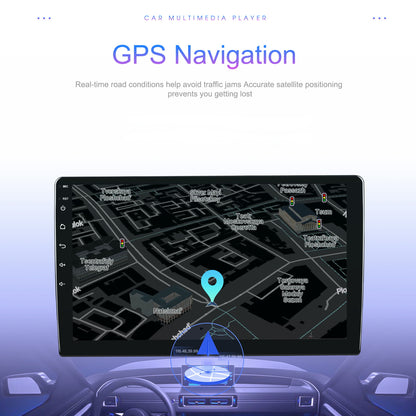 Autoradio Touchscreen – Double DIN Autoradio – Auto Multimedia Speler – Car Audio Systeem – GPS Navigatie – 9 Inch HD Scherm – Android Compatibel Met Mirror Link & WiFi