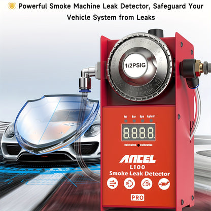 Rookmachine Auto – Rooktester – Lekdetectie Apparaat – Lekkage Opsporer – EVAP Leak Detector – Ingebouwde Luchtcompressor – Digitale Rookstroommeter