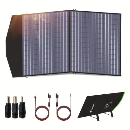 Vouwbaar Zonnepaneel – Opvouwbaar Zonnepaneel – Mobiel Zonnepaneel – Camping Zonnepaneel – 100W 18V – Hoogrendement 22% – Lichtgewicht & Compact