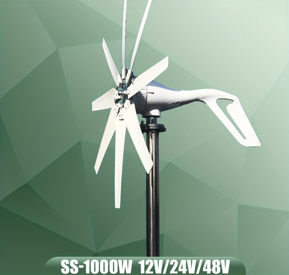 Windturbine – Windgenerator – Windmolen – Draagbare Generator – 24V 1000W – Robuust Metallic Materiaal – Krachtige Output