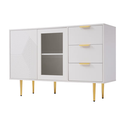 MERAX Display Cabinet with High Cabinet, Transparent Acrylic, White, Freestanding Display, Multi-Purpose Cabinet for Living Room, Office, Kitchen, Open Storage, 80x36.4x170cm