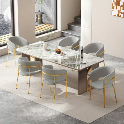 Eetkamerstoelen – Stoelen – Kuipstoelen – Keukenstoelen – Design Stoelen – Corduroy Bekleding – Verstelbare Schuine Poten – Set Van 4 – Groen