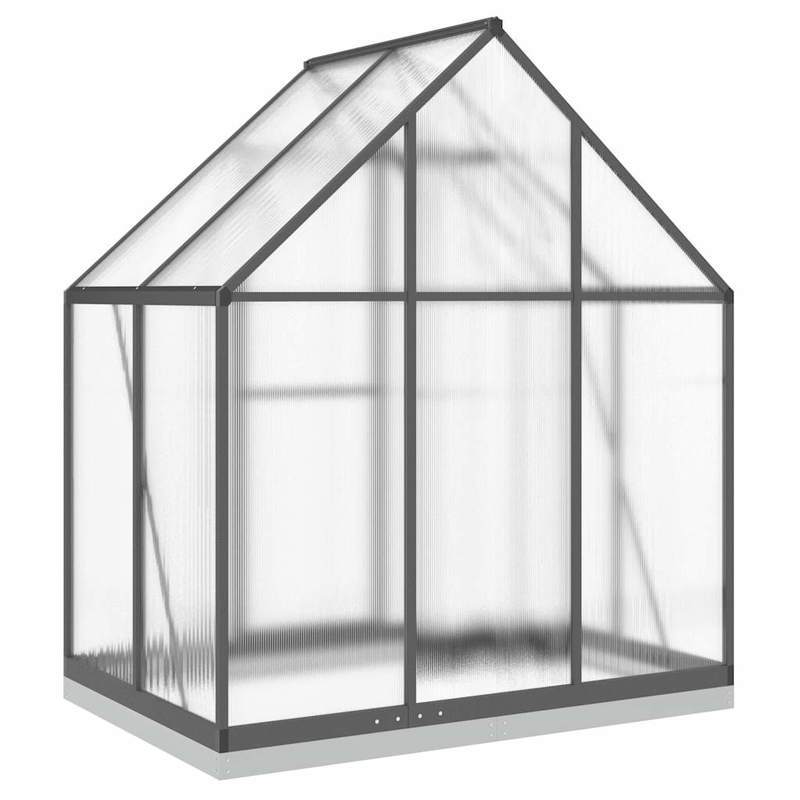 Kweekkas – Plantenkas – Serre – Tuinkas – Groentekas – Aluminium Frame – Antracieten Basis – 169x114x202 cm – Robuust & Weerbestendig