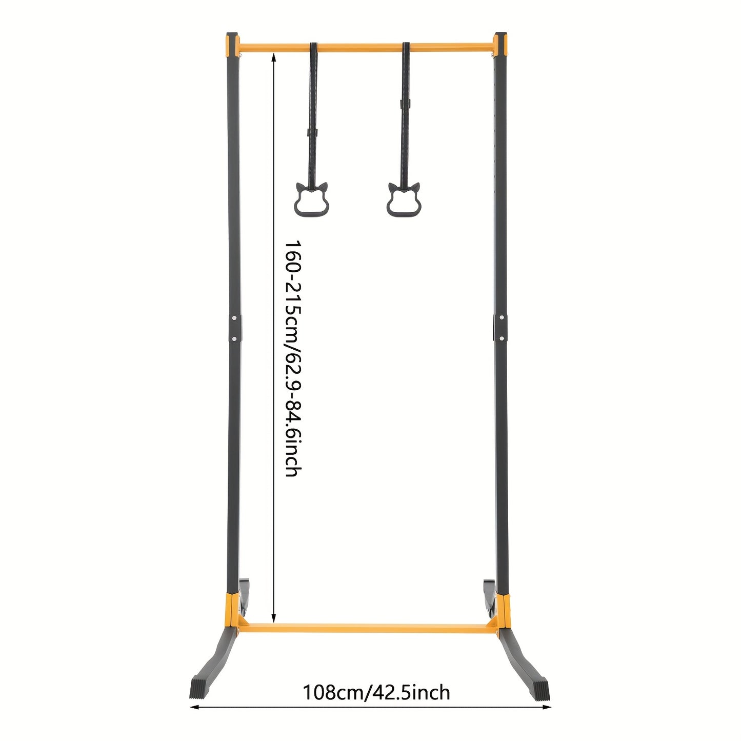 Pull-up Bar – Optrekstang – Pull Up Station – Chin-up Bar – Deurrek – Verstelbaar 160-215 cm – Staalbuis 1,2 mm – Draagvermogen 400 kg