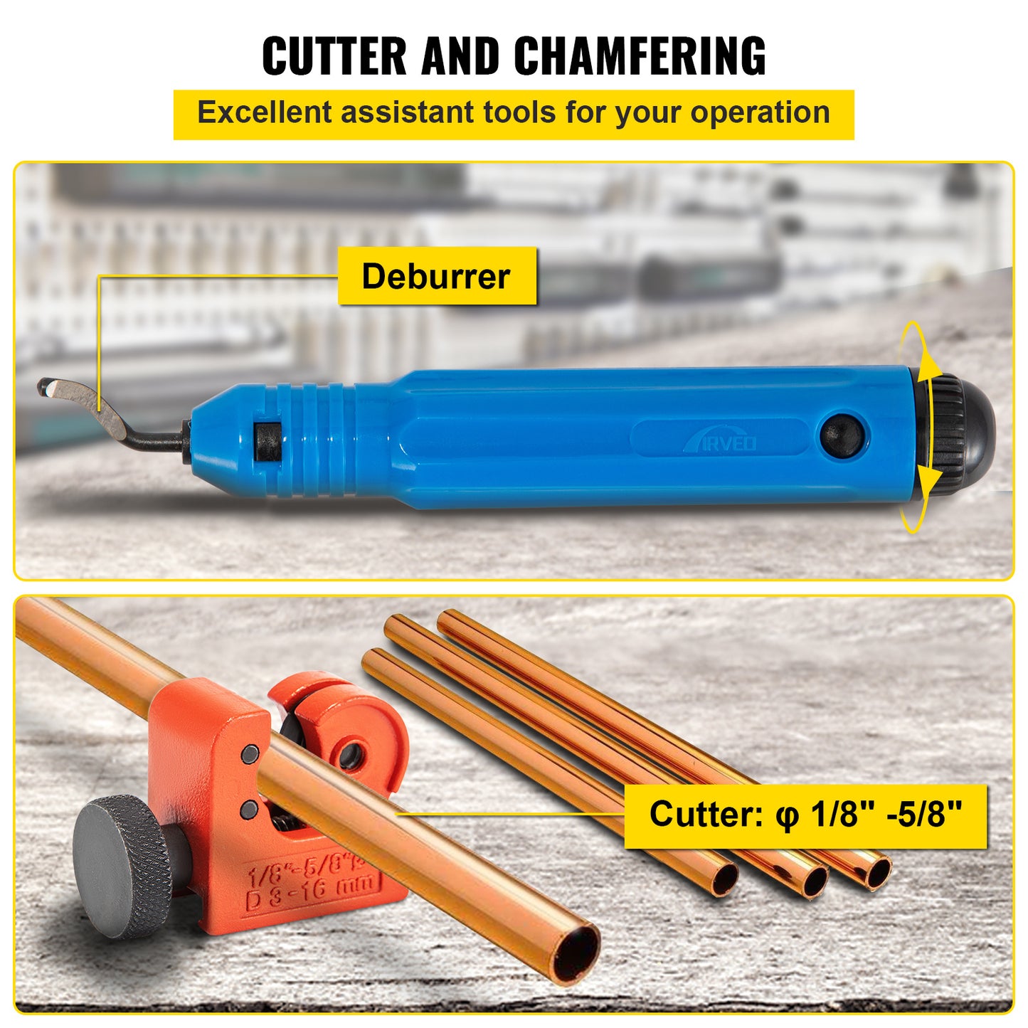 Hydraulische Flaring Tool Set – Remleiding Gereedschap – Buisverbuiger – Dubbele Flare Tool – Koperen Buis Flaring – 32-delige Set – Hydraulische Kracht – Geschikt Voor 3/16" Tot 1/2" Buizen