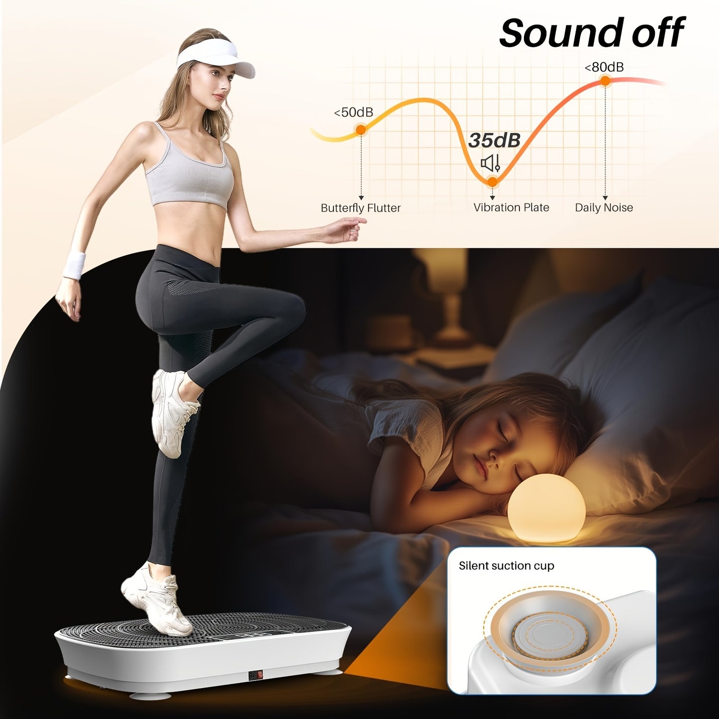 Trillingsplaat – Vibratieplaat – Fitness Plate – Vibratieboard – Workout Trainer – Zwart – 135 kg Max Belastbaarheid – 99 Snelheidsniveaus & Muziekspeler Functie