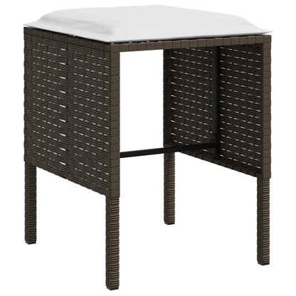 Loungeset – Tuinset – Loungebank – Zitgroep – Loungeset Poly Rattan – L-vormig – Weerbestendig Gepoedercoat Stalen Frame – Inclusief Zachte Kussens