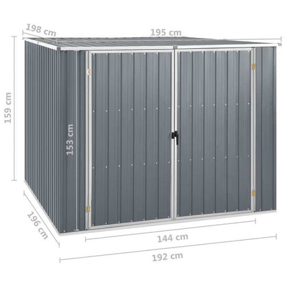Tuinhuisje – Tuinschuur – Berging – Gereedschapsschuur – Opberghuis – Metalen Frame – 195x198x159 cm – Weerbestendig & Duurzaam