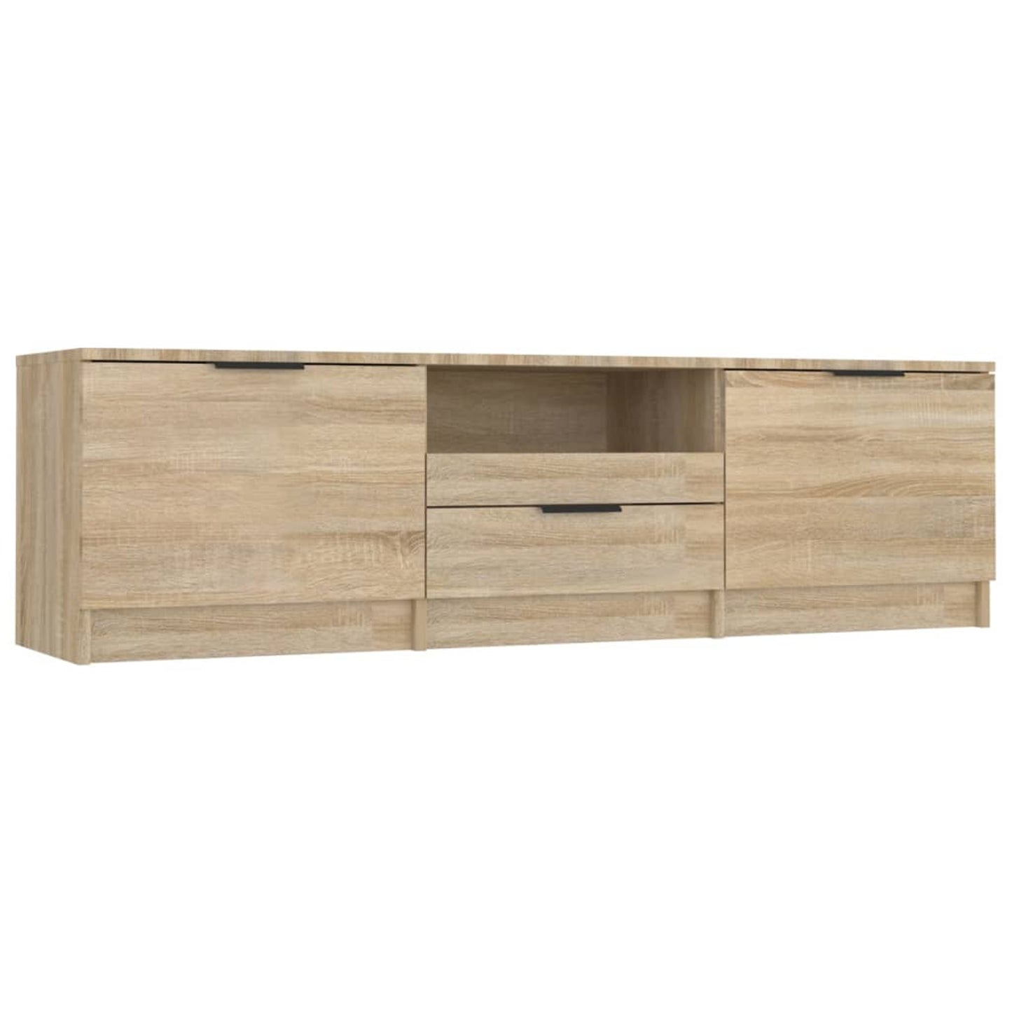 Tv Meubel – Tv Kast – Tv Meubelkast – Televisiemeubel – Mediameubel – Sonoma Eiken – 140x35x40 cm – Hoogwaardig MDF