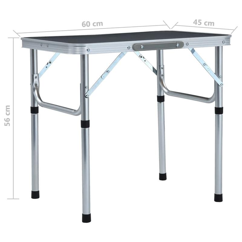 Compact Opvouwbaar Tafeltje – Kampeertafel - Reis Tafeltje – Kampeertafeltje – Campingtafel - Picknicktafeltje – Lichtgewicht – Aluminium Met MDF – Compact Formaat