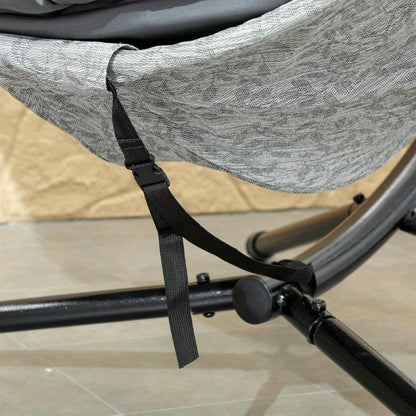 Klapstoel – Vouwstoel – Slaapstoel – Fauteuil – Slaapbank – Verstelbare Rugleuning – Ruimtebesparend Design – Stevig Metaal en Hout