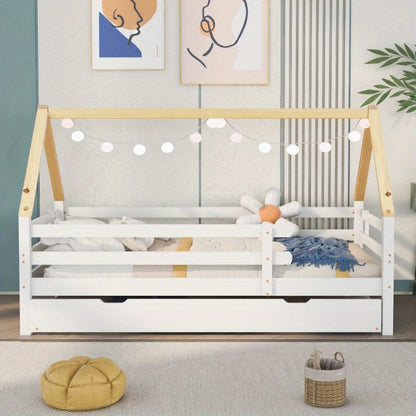 Staalbed – Metaalbed – Gastbed – Uittrekbed – Enkelsbed – Pull-Out Rolling Bed – Ruimtebesparend Design – Inclusief Dakconstructie