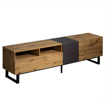 TV Meubel – TV Kast – televisiekast – TV Dressoir – Media Meubel – Modern Design – 180 cm breed – MDF met Metalen Poten