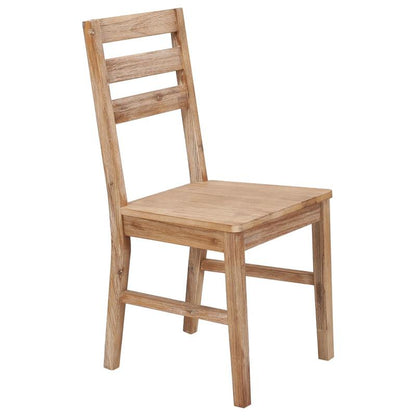 Eetkamerstoelen – Stoelen – Houten Stoelen – Houten Eetkamerstoelen – Acacia Stoelen – Set van 6 – Massief Acaciahout – Comfortabele Polyester Zitting