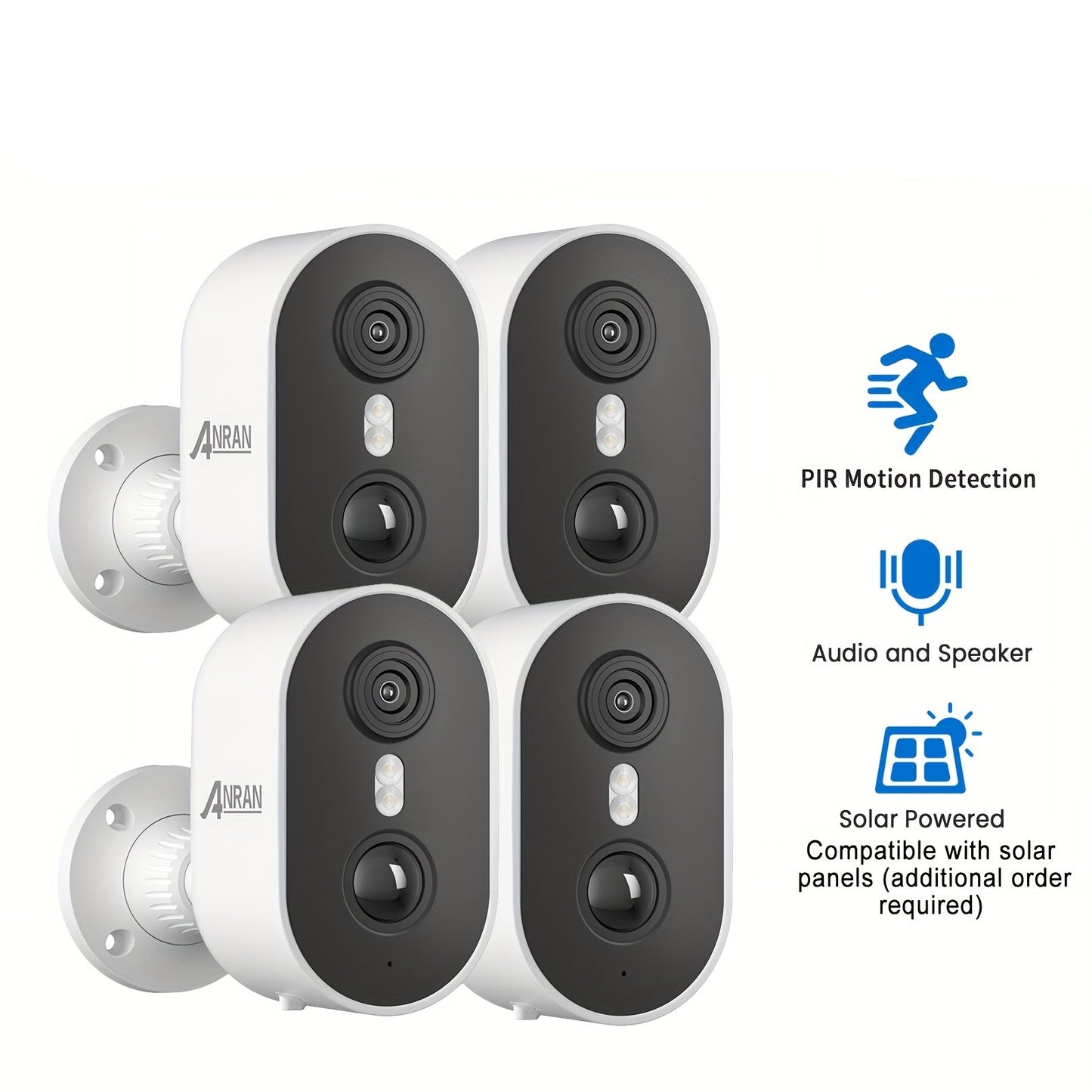 Draadloze Beveiligingscamera – Bewakingscamera – Wifi Camera – Batterij Camera – Buiten Camera – 2K Resolutie – 2 Maanden Batterijduur