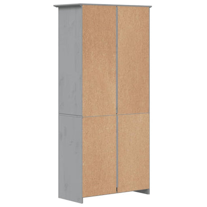Boekenkast – Boekplank – Boekenrek – Opbergkast – Boekmeubel – Massief Grenenhout – 5 Planken – Grijs