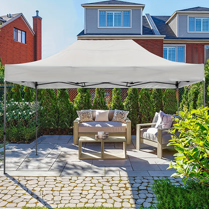 Partytent – Tuintent – Feesttent – Paviljoen – Evenemententent – 3x4,5 m – Stevige Constructie – Waterafstotende Polyester Stoffering