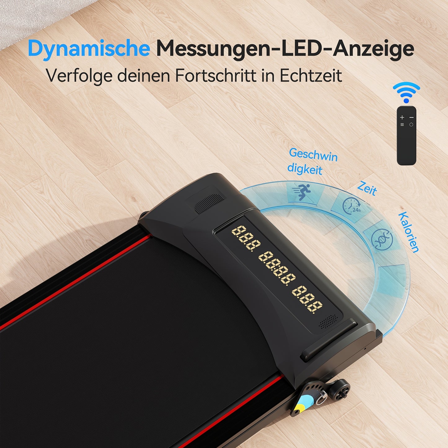Loopband – Walking Pad – Homeloopband – Thuisfitness – Fitnessapparaat – Compact Ontwerp – Dubbelzijdige Demping – Afstandsbediening & App