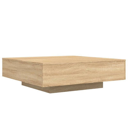 Salontafel – Koffietafel – Woonkamertafel – Bijzettafel – Tafel – Sonoma Eiken – MDF Hardhout Afwerking – 100x100x31 cm