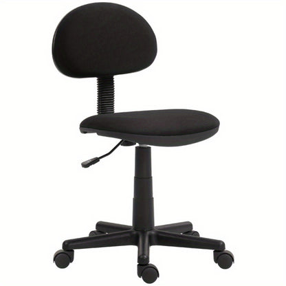 Bureaustoel – Ergonomische Stoel – Office Chair – Draaistoel – Computerstoel – Verstelbaar in Hoogte – Elastische Stof – Zwart – Comfortabele Zitervaring – Compact & Ruimtebesparend
