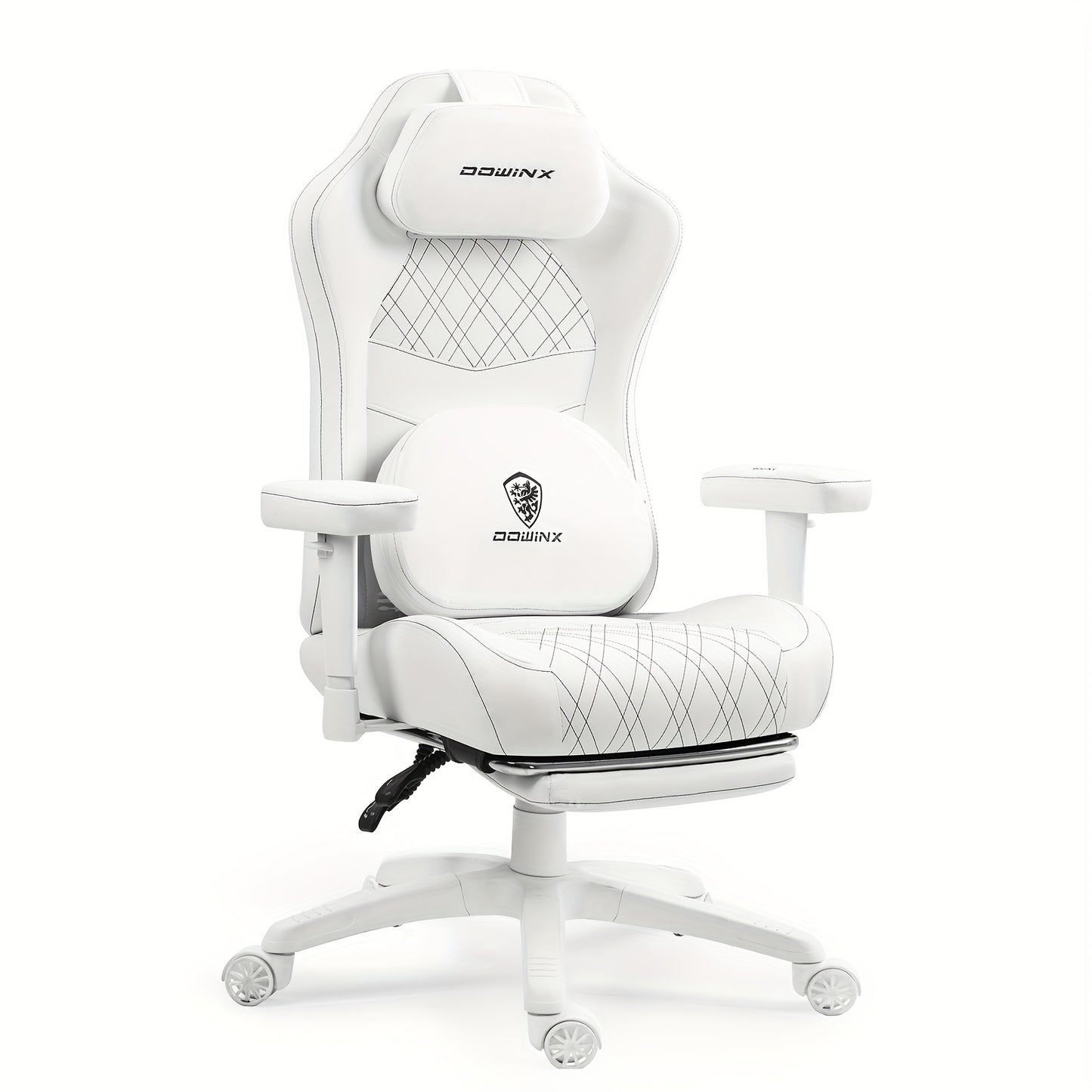 Ergonomische Bureaustoel – Kantoorstoel – Werkstoel – Gamestoel – Bureaustoel Met Voetsteun – Hoogteverstelbaar – Wingback Rugleuning – Zachte Kunstleren Bekleding – Draagkracht 158 KG