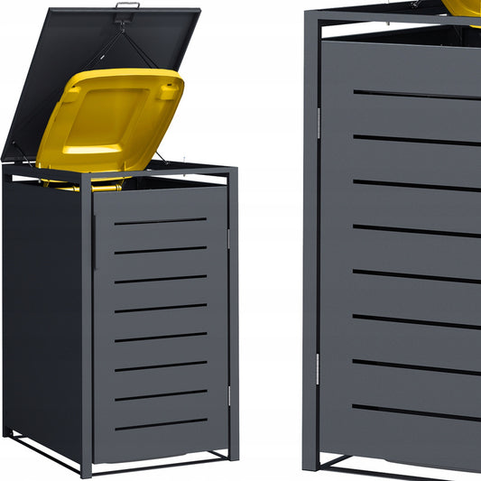 Afvalcontainer Afdekking – Kliko Omhulsel – Afvalbak Bescherming – Afvalcontainer Kast – Buitenafval Container – Weerbestendig Metaal – 240 Liter Capaciteit