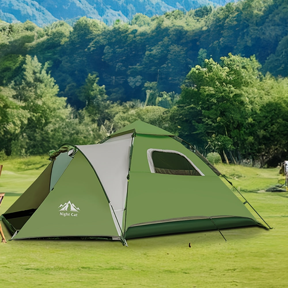 Pop-up Tent – Automatische Tent – Familie Tent – Kampeertent – Snelle Tent – Voor 3-4 Personen – Glasfiber Stokken – Binnen 1 Minuut Opgezet