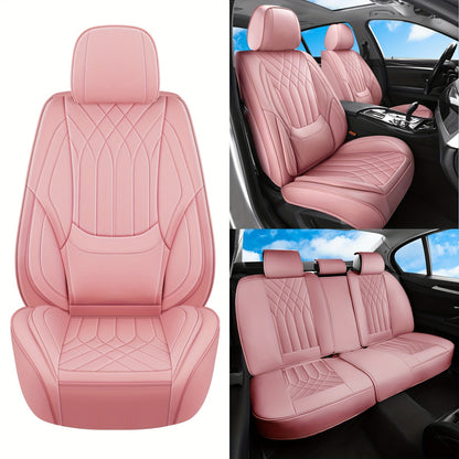 Autostoelhoes – Stoelhoes – Stoelbekleding – Autostoelbeschermer – Autostoelhoez – Universele Pasvorm – Premium PU Leer – Comfortabele Sponsvulling