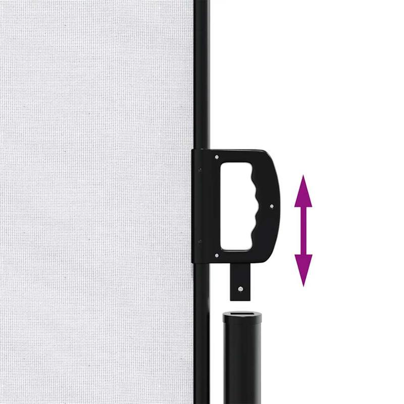 Retractable Windshield 180x600cm with Removable Temporary Outdoor Privacy Screen - 81- Light Blocking, Durable Fabric, Weather-Resistant for Patio, Garden, Poolside (Black/White), Patio Decor, Pergola Compatible, Easy Install