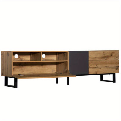 TV Meubel – TV Kast – televisiekast – TV Dressoir – Media Meubel – Modern Design – 180 cm breed – MDF met Metalen Poten