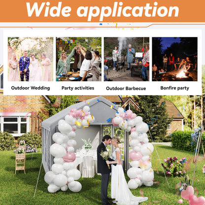 Partytent – Tuinpaviljoen – Feesttent – Vouwtent – Overkapping – 3x6 Meter – Waterdicht PE Doek – UV-bescherming 50+