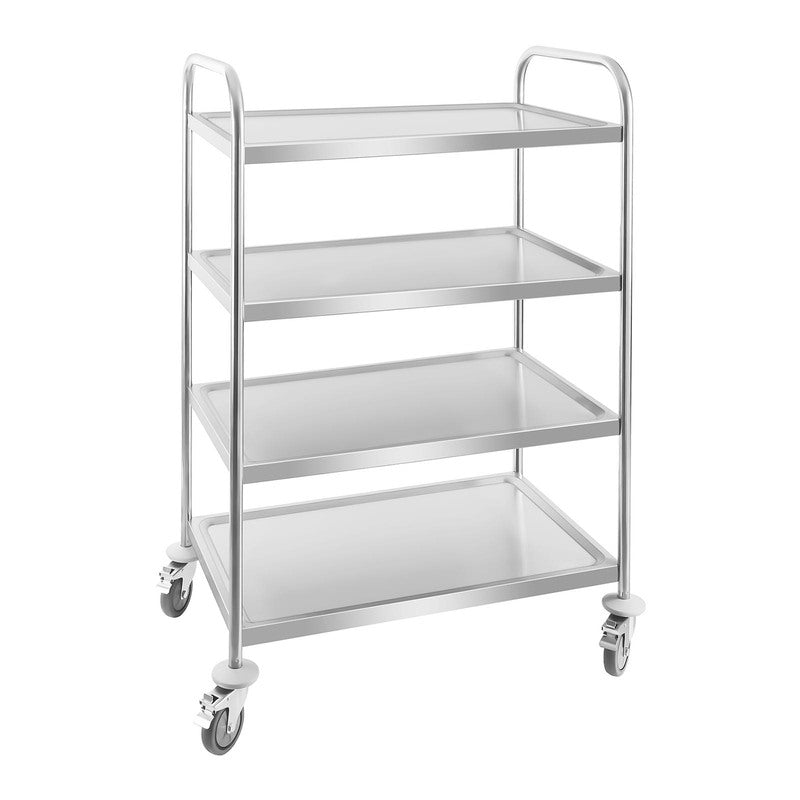 Stainless Steel Waiter's Trolley - 4 Shelves by Royal Catering