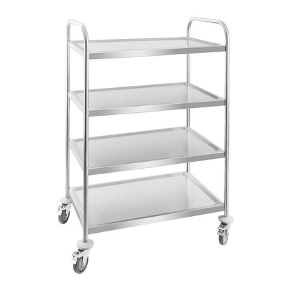 Stainless Steel Waiter's Trolley - 4 Shelves by Royal Catering