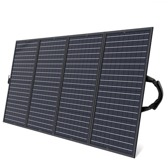Foldable 160W Black Solar Charger for Travel