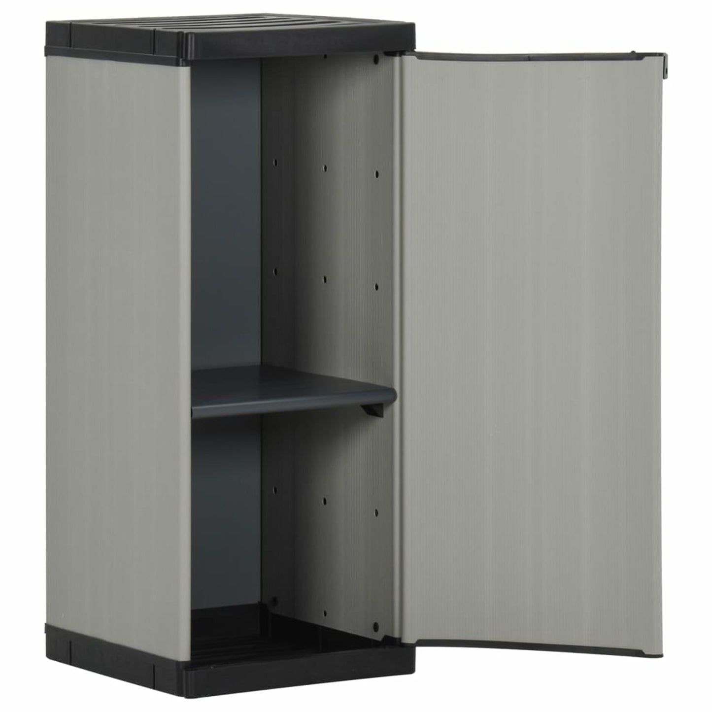 Tuinkast – Tuinkist – Tuinberging – Opbergkast – Buitenopslag – Roestvrij Staal – 1 Verstelbare Plank – 35x40x85 cm – Weerbestendig