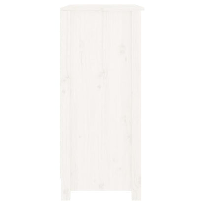 White Sideboard 70x35x80cm in Solid Pine Wood Removable and durable, Console Table Formal Wood, Entryway Storage Solution, Removable Shelf Furniture, Pine Wood Sideboard, Clean Line Furniture, Quality Woodworking, Durable Woo