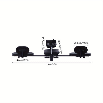Horizontale Cross Leg Stretcher – Leg Extension Machine – Leg Curl Machine – Leg Exercise Trainer – Split Stretch Machine – Duurzaam Hoogwaardig Polymeer – Compact Voor Thuisgebruik