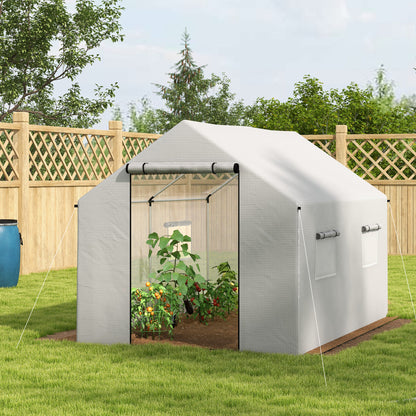 Tuinserre – Kassen – Plantenkas – Groentekas – Serre – 2 x 3 Meter – UV-bestendig PE Hoogwaardig – Gegalvaniseerd Stalen Frame