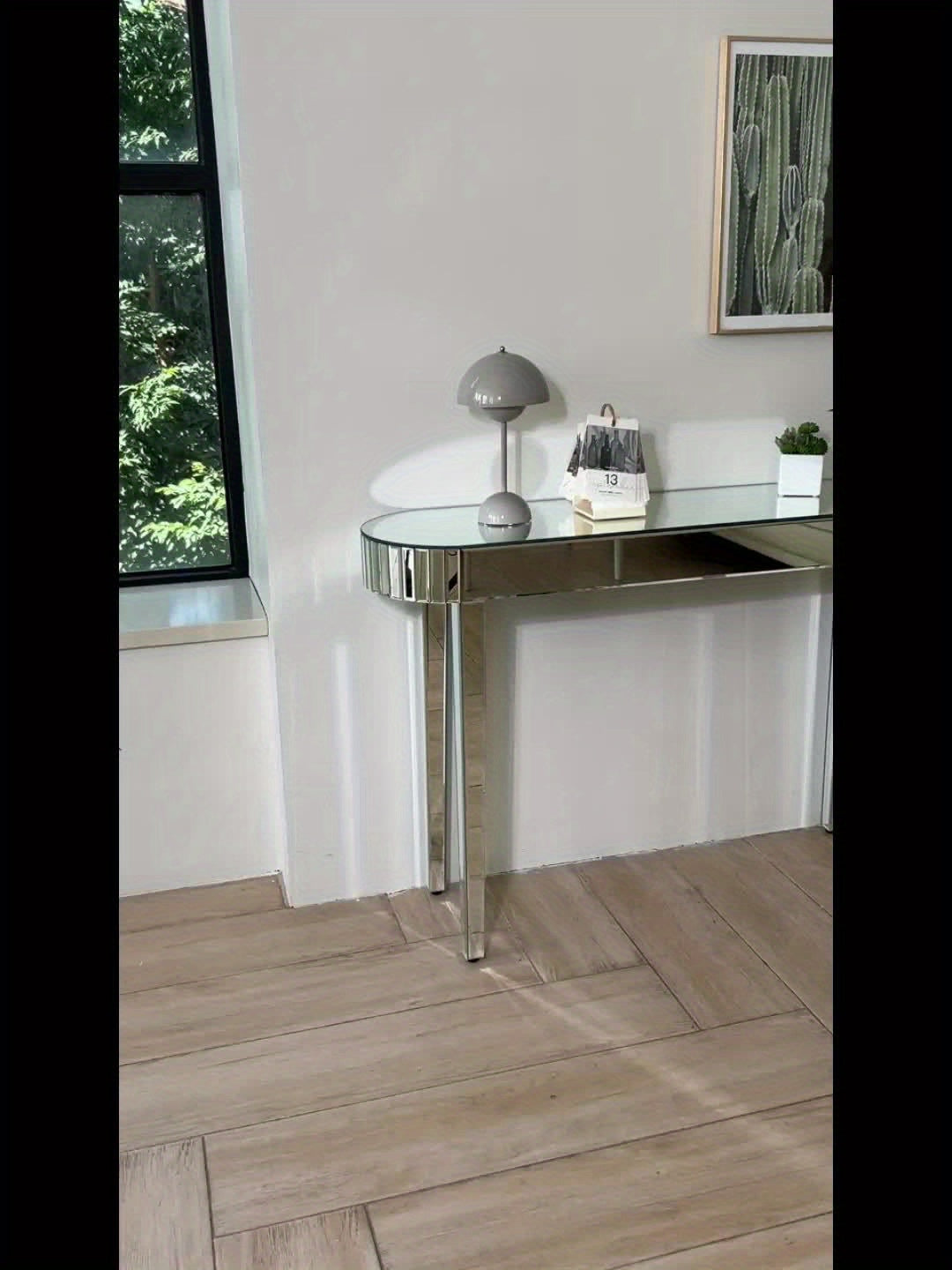Sidetable – Consoletafel – Haltafel – Wandtafel – Dressoir – Hoogglans Spiegelglas – 120 cm Breed