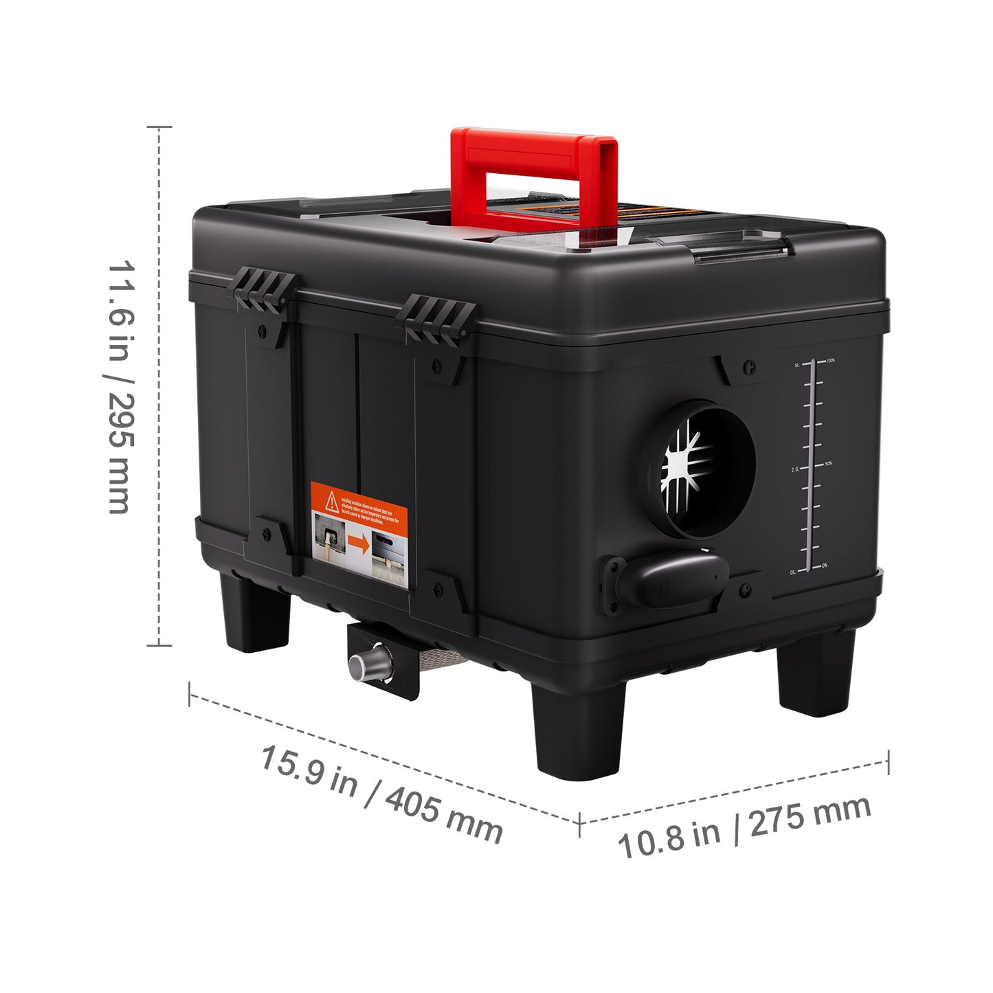 Dieselverwarmer – Diesel Luchtverwarmer – Standkachel – Parkeerverwarmer – Draagbare Verwarming – 8 kW Vermogen – Bluetooth App Bediening – Laag Brandstofverbruik