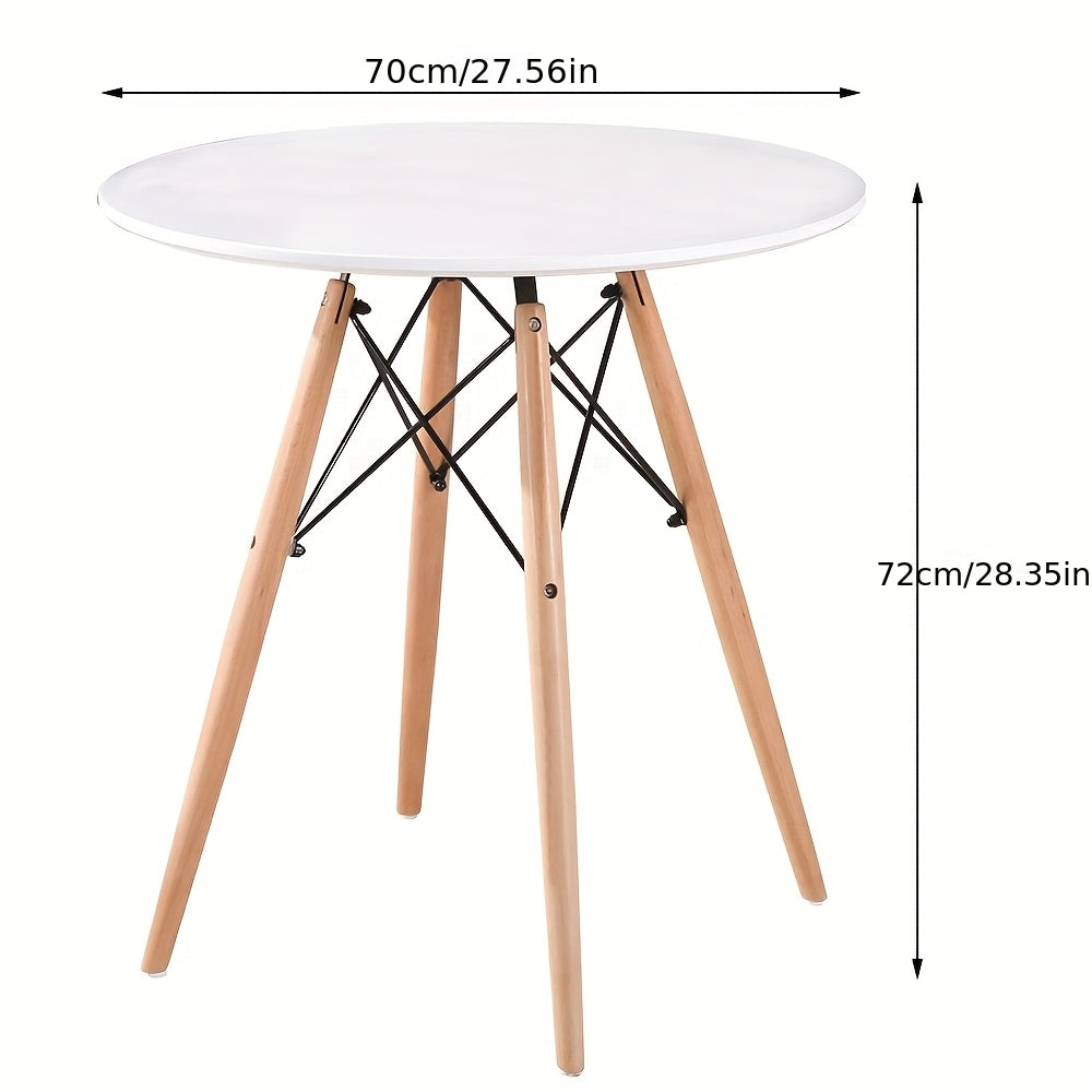 Ronde Tafel – Eettafel – Bistrotafel – Horecatafel – Cafétafel – 70 cm Diameter – Robuust Metalen Onderstel – Gemakkelijk Schoon Te Maken