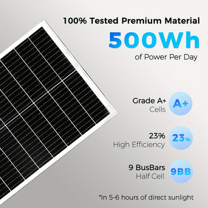 Zonnepaneel Kit – Solar Panel Set – Zonne-energie Pakket – Zonnepanelen Compleet – Off-Grid Systeem – 200W (2x100W) – 300W Micro-Omvormer – Hoog Rendement Monokristallijn