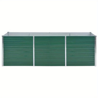 Moestuinbak – Verhoogde Kweekbak – Tuinbed – Plantenbak – Kruidenbak – Gegalvaniseerd Staal – Weerbestendig & Roestvrij – 239x80x77 cm – Met Verbeterde Drainage