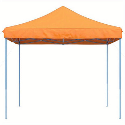 Extra Large Pop-Up Party Tent with Canopy - Instant Setup Event Tent, Heavy-Duty Frame, Zippered Doors - Ideal for Weddings, Birthdays, BBQs, Markets - Easy Storage - Orange & Blue Design (292x292x315cm) - Portable Canopy for