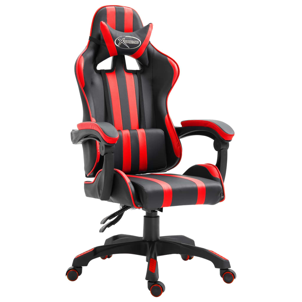 Gamingstoel – Gamestoel – Gaming Chair – Game Stoel – Bureaustoel – Ergonomisch – Hoog Verstelbaar – 360° Draaibaar – Rood