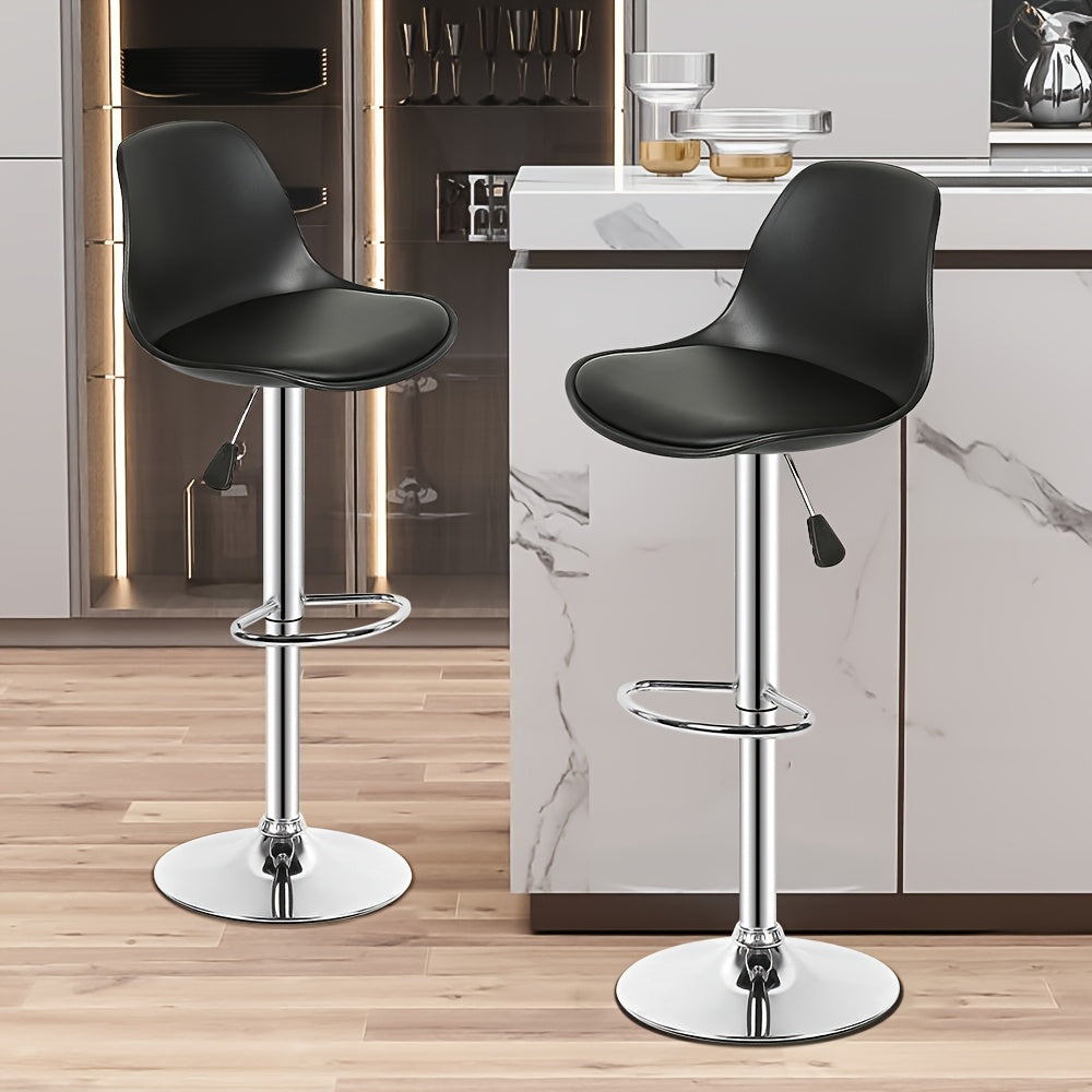 Barkrukken – Barstoelen – Keukenkrukken – Counter Stoelen – Krukken – Set van 6 – Draaibaar – PU Kunstleer Bekleding