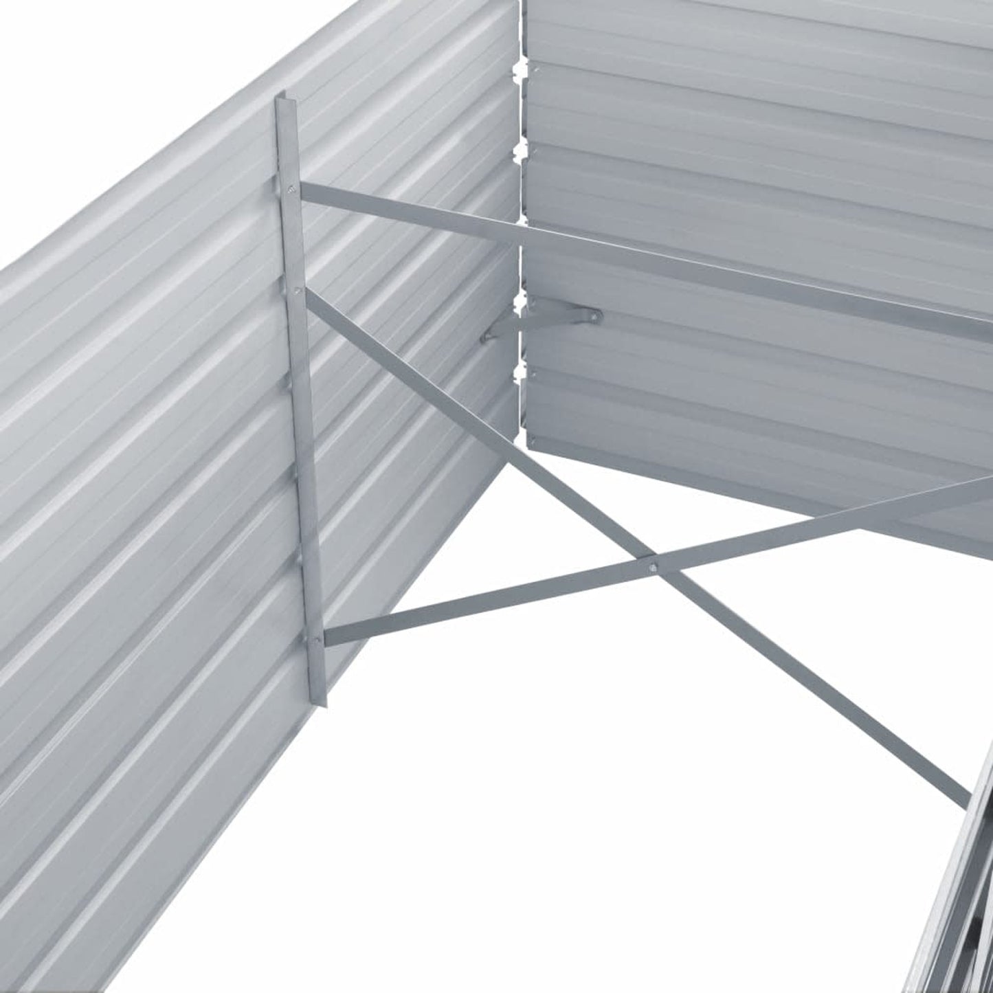 Verhoogd Plantenbed Tuin – Tuinbak Kweekbak Groei Bak Plantbak – Verhoogde Kweekbak – Metalen Plantenbak – Hoogte 77 cm – Gegalvaniseerd Staal – Groot 320x80 cm – Weerbestendig Buitengebruik
