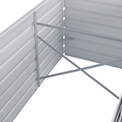 Verhoogd Plantenbed Tuin – Tuinbak Kweekbak Groei Bak Plantbak – Verhoogde Kweekbak – Metalen Plantenbak – Hoogte 77 cm – Gegalvaniseerd Staal – Groot 320x80 cm – Weerbestendig Buitengebruik