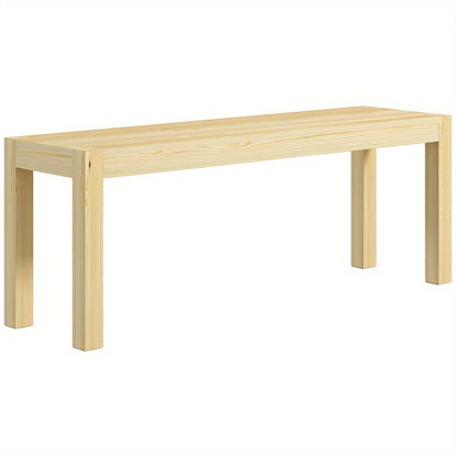Rustieke Houten Bank – Eetkamerbank – Halbank – Keukenbank – Buitenbank – Draagkracht 240 kg – Afmeting 120x33x45 cm
